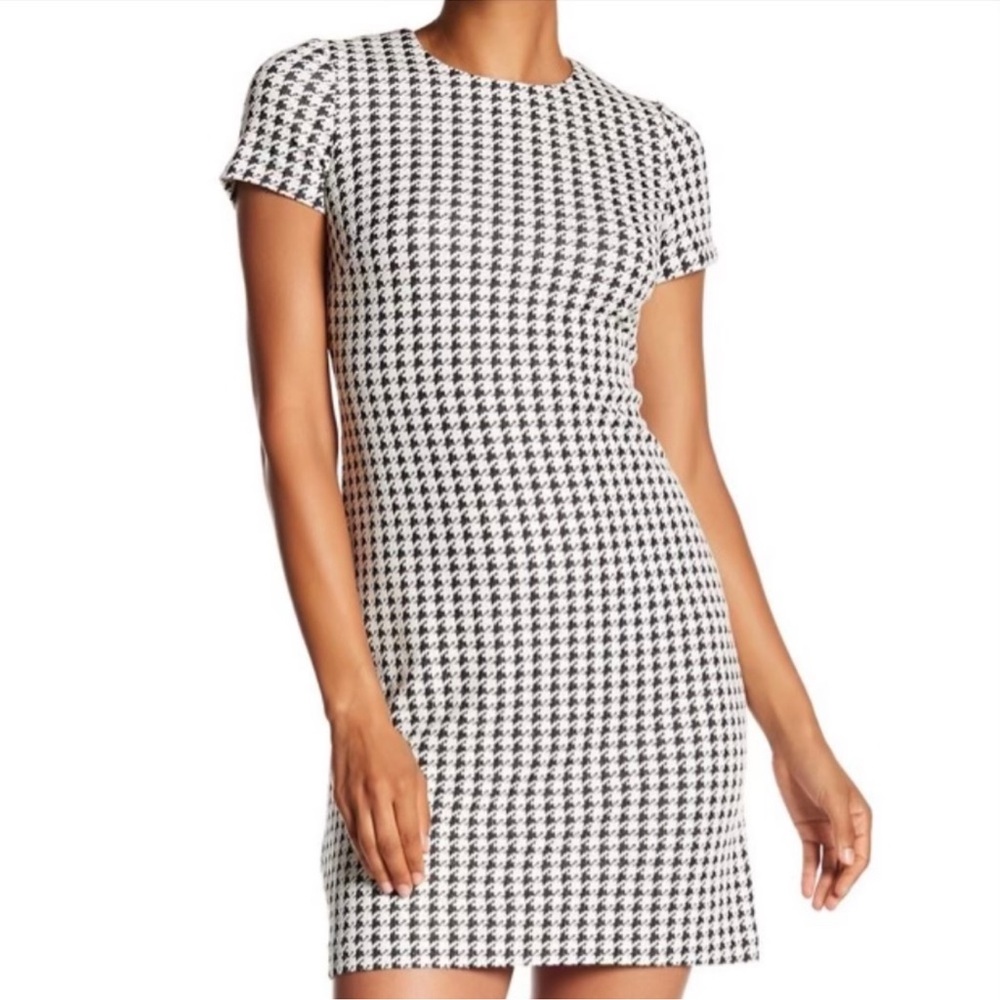 Calvin Klein Black and White Sheath Mini Dress